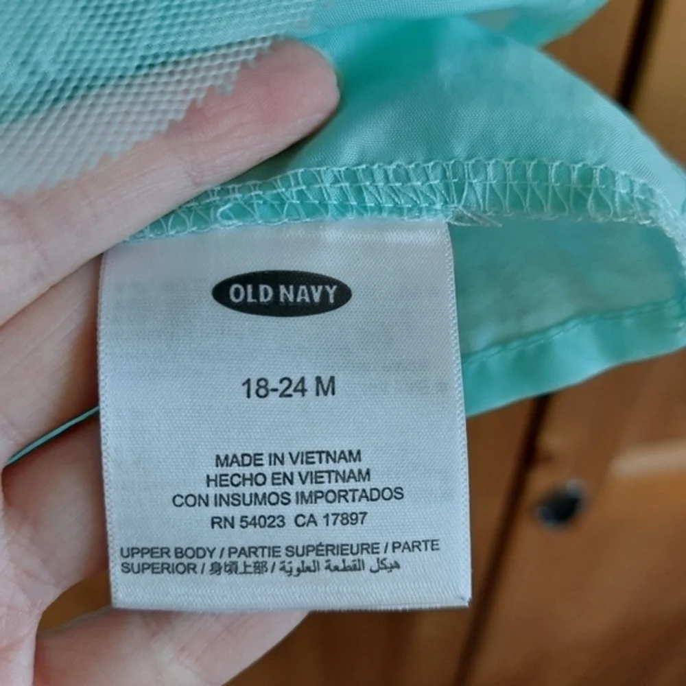 Mint Petticoat Sleeveless Style Dress with Tulle Tutu Skirt Old‎ Navy 18m